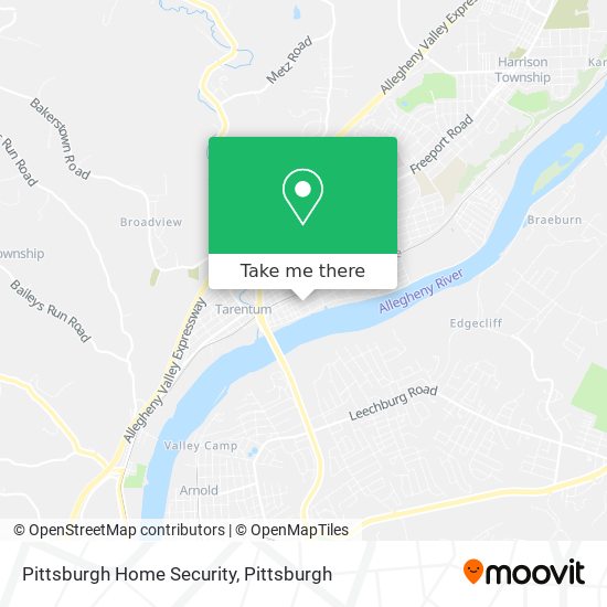 Mapa de Pittsburgh Home Security