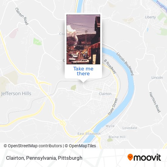 Clairton, Pennsylvania map