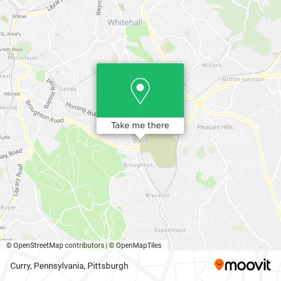 Mapa de Curry, Pennsylvania