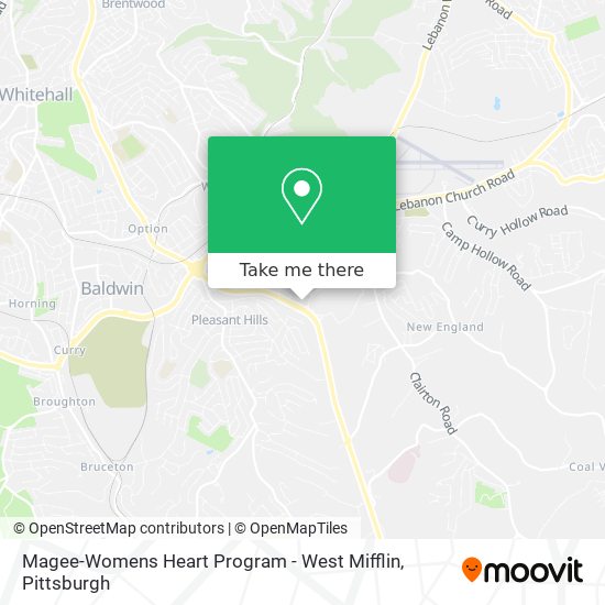 Mapa de Magee-Womens Heart Program - West Mifflin