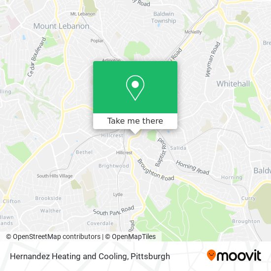 Hernandez Heating and Cooling map