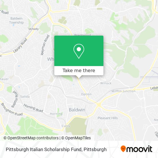 Mapa de Pittsburgh Italian Scholarship Fund