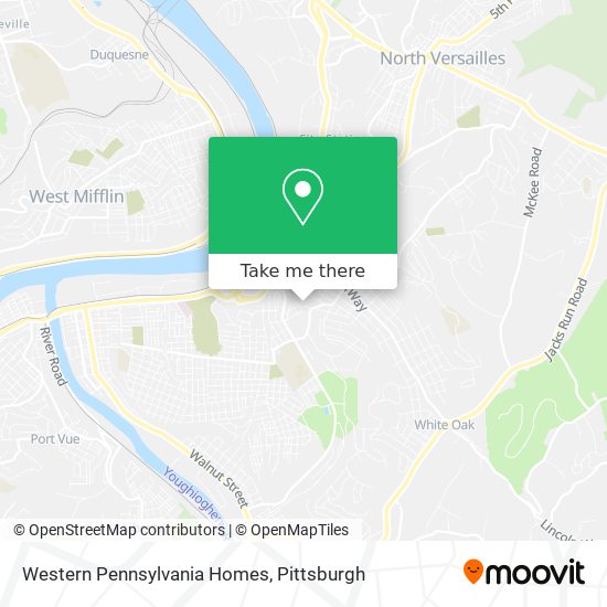 Mapa de Western Pennsylvania Homes