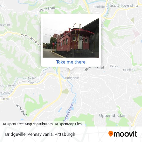 Bridgeville, Pennsylvania map