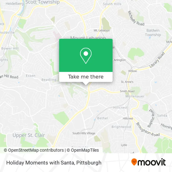 Holiday Moments with Santa map