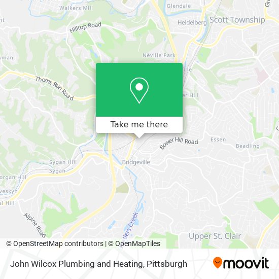 John Wilcox Plumbing and Heating map