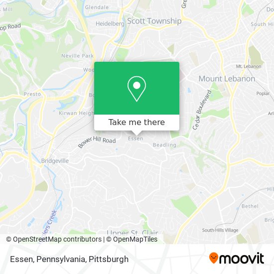 Essen, Pennsylvania map
