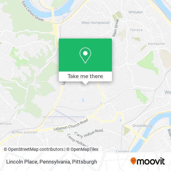 Mapa de Lincoln Place, Pennsylvania