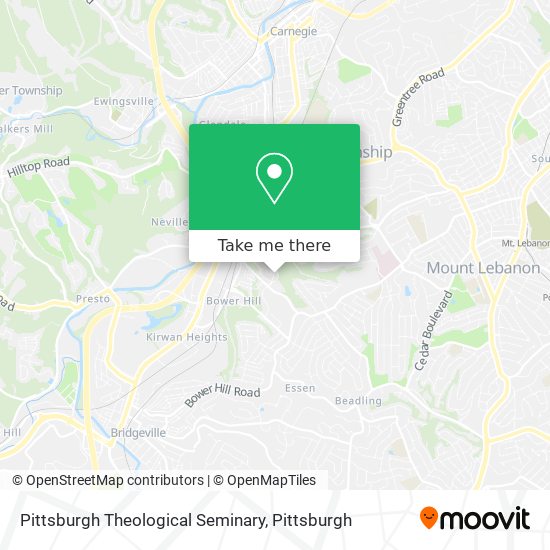 Mapa de Pittsburgh Theological Seminary