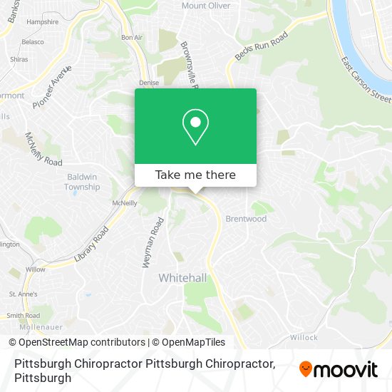 Pittsburgh Chiropractor Pittsburgh Chiropractor map