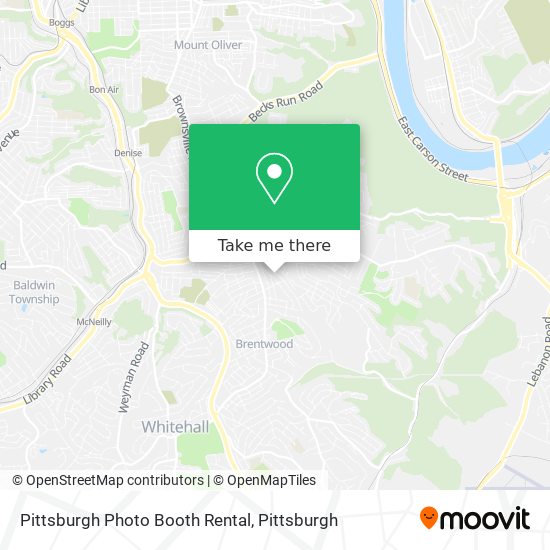 Pittsburgh Photo Booth Rental map
