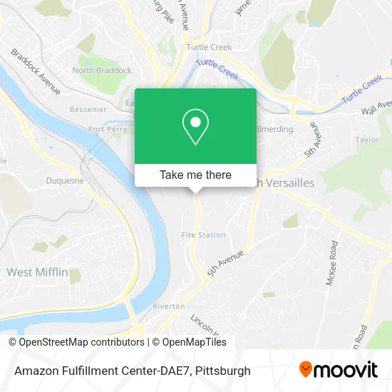 Amazon Fulfillment Center-DAE7 map