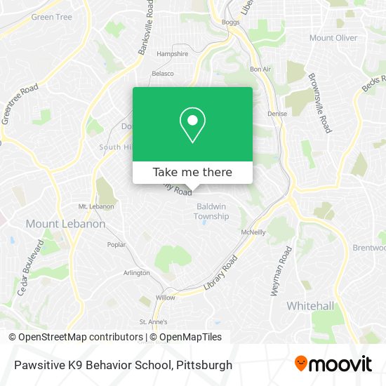 Pawsitive K9 Behavior School map