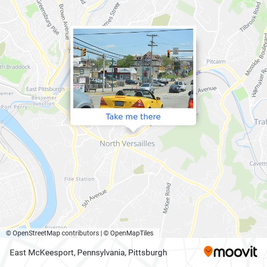 Mapa de East McKeesport, Pennsylvania