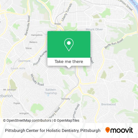 Mapa de Pittsburgh Center for Holistic Dentistry