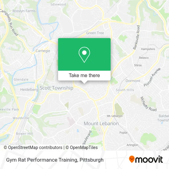 Gym Rat Performance Training map