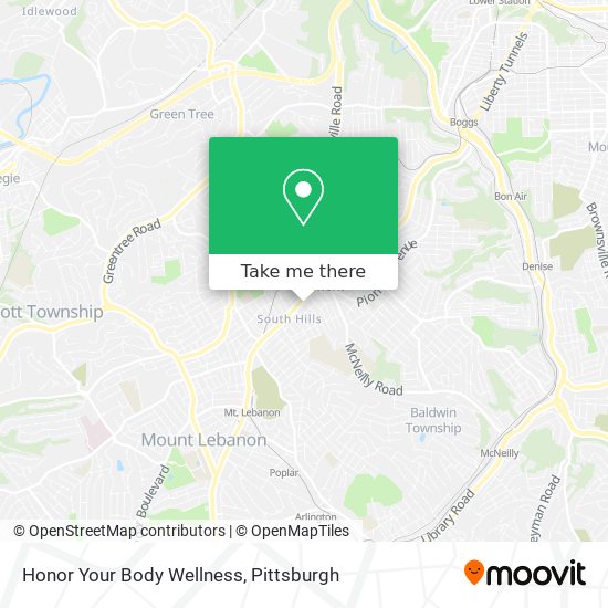 Honor Your Body Wellness map