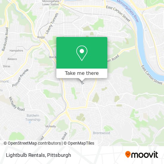 Lightbulb Rentals map