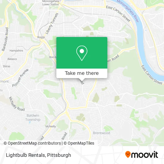 Lightbulb Rentals map
