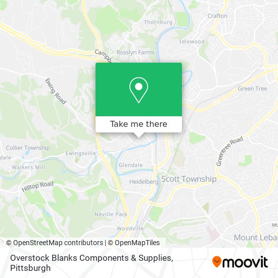 Mapa de Overstock Blanks Components & Supplies