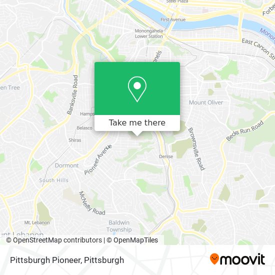 Mapa de Pittsburgh Pioneer