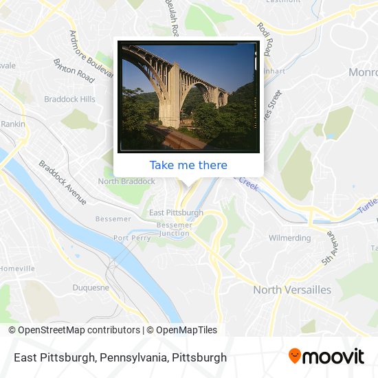 Mapa de East Pittsburgh, Pennsylvania