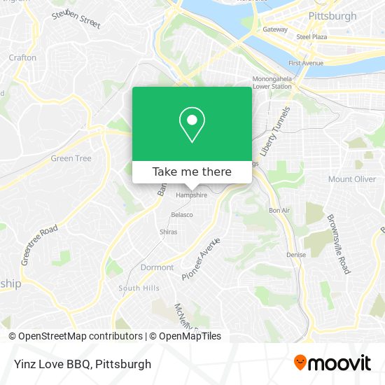 Yinz Love BBQ map