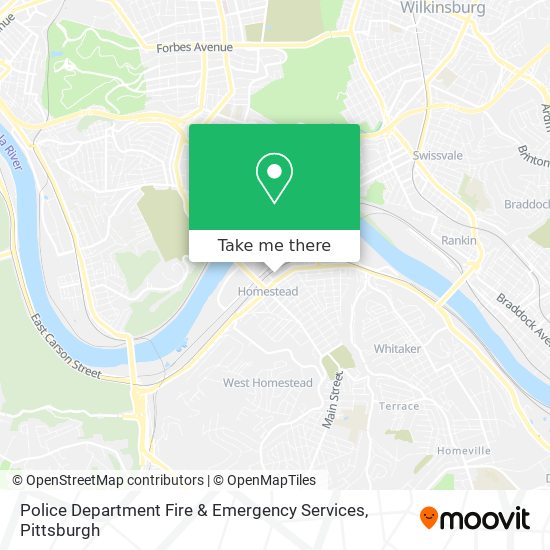 Mapa de Police Department Fire & Emergency Services