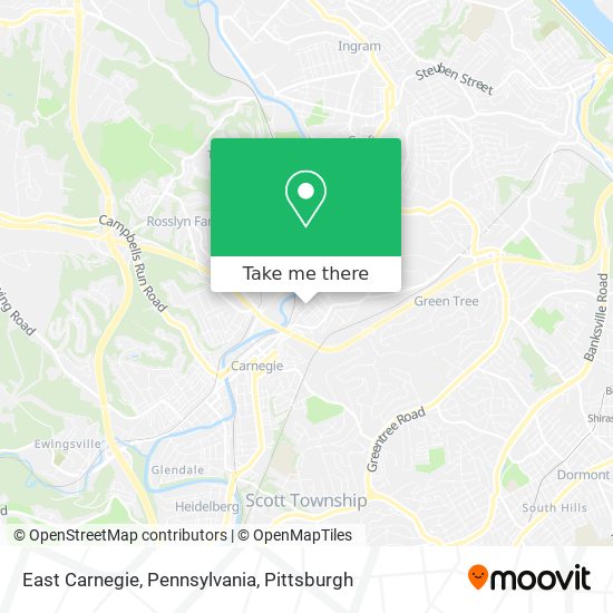 Mapa de East Carnegie, Pennsylvania