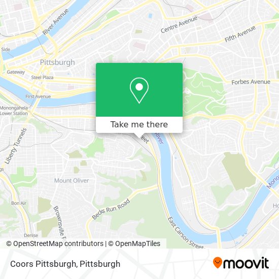 Mapa de Coors Pittsburgh