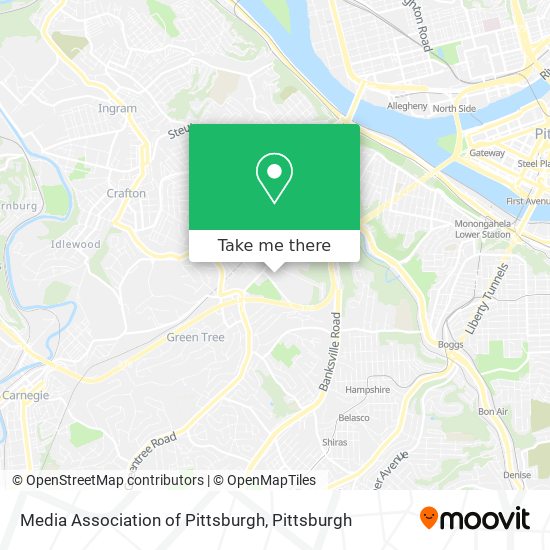 Media Association of Pittsburgh map