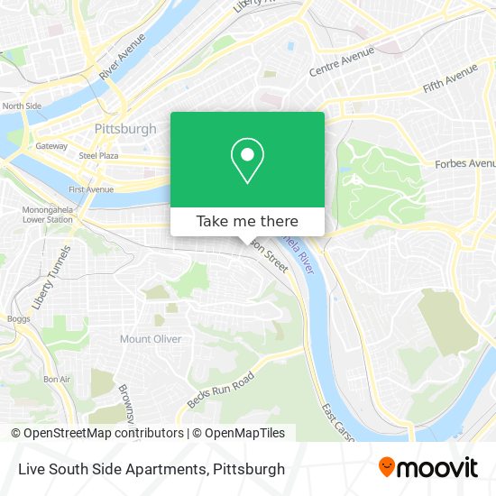 Live South Side Apartments map