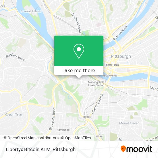 Mapa de Libertyx Bitcoin ATM