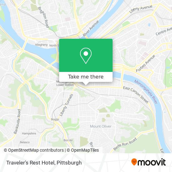 Traveler's Rest Hotel map