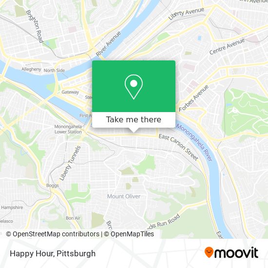 Happy Hour map