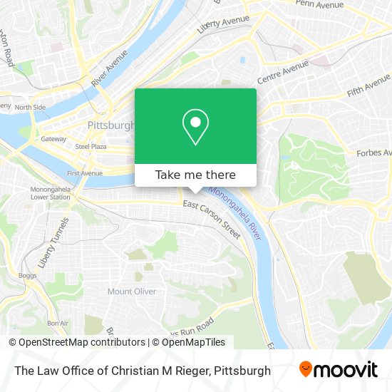 The Law Office of Christian M Rieger map