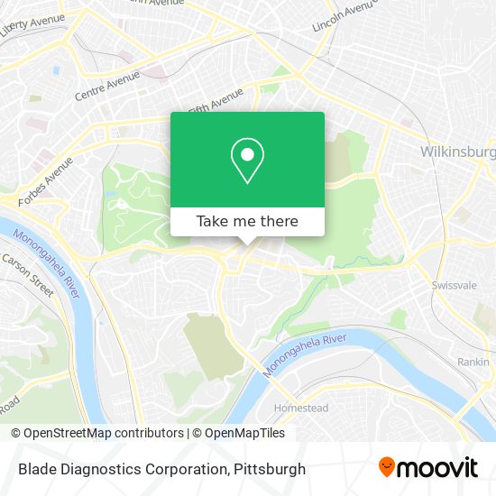 Blade Diagnostics Corporation map