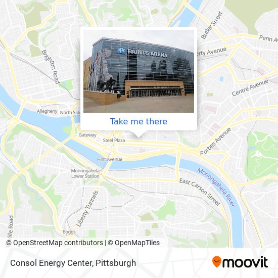 Consol Energy Center map