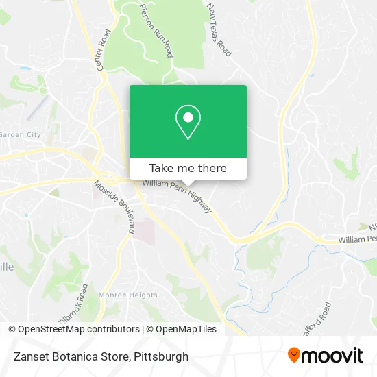 Zanset Botanica Store map