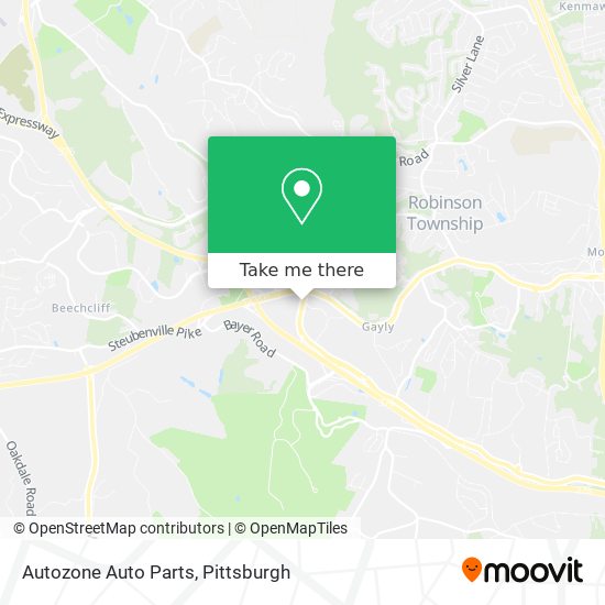 Mapa de Autozone Auto Parts