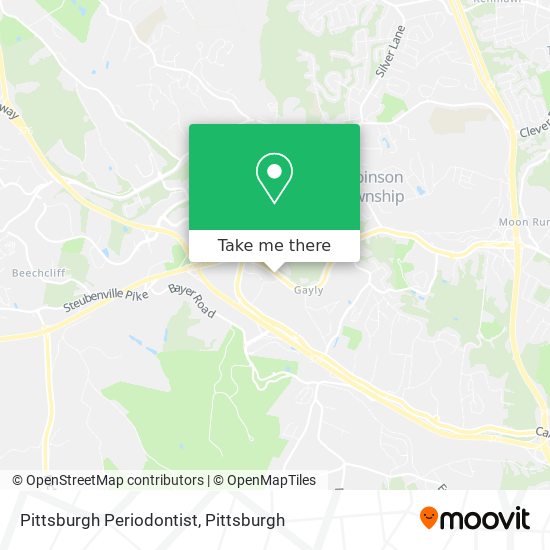 Pittsburgh Periodontist map