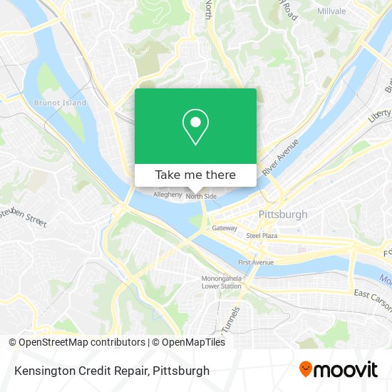 Mapa de Kensington Credit Repair