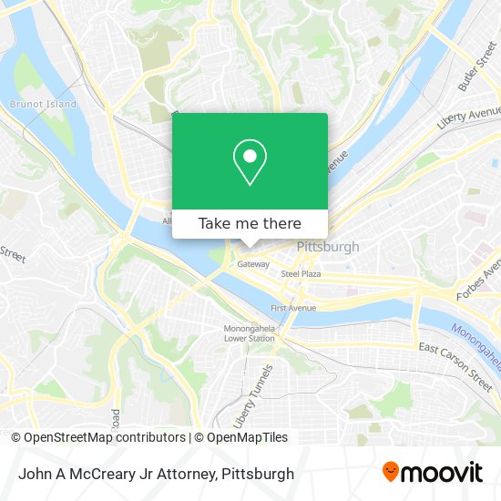 Mapa de John A McCreary Jr Attorney