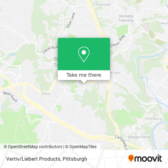 Vertiv/Liebert Products map