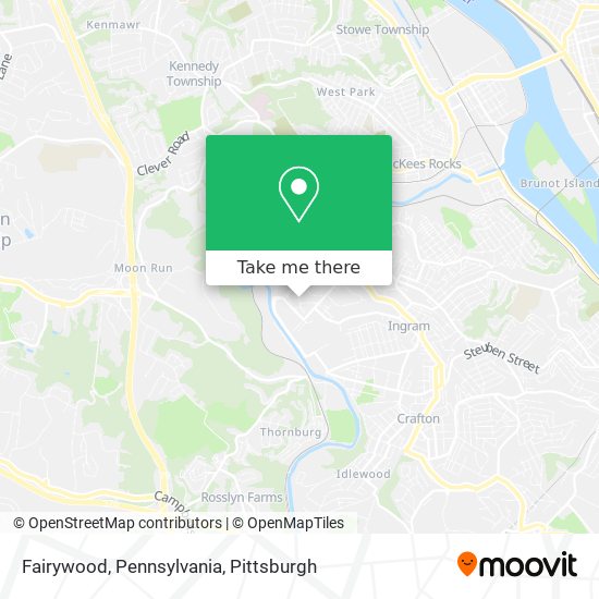 Mapa de Fairywood, Pennsylvania