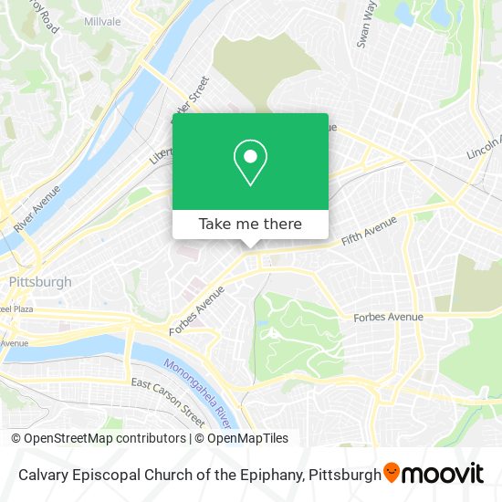 Calvary Episcopal Church of the Epiphany map