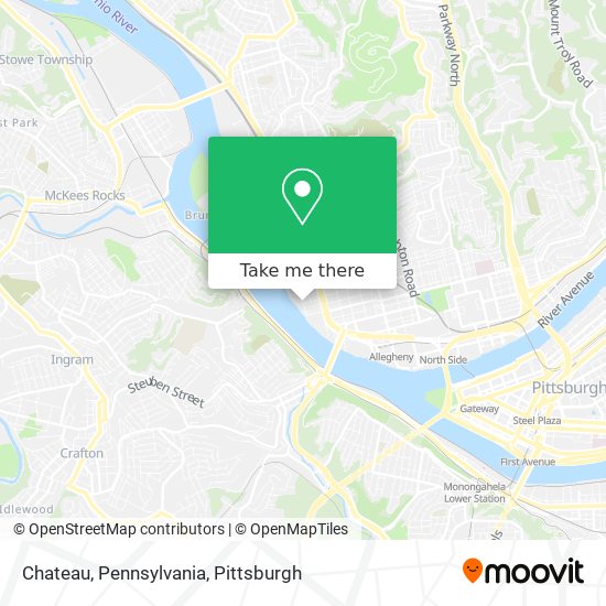Mapa de Chateau, Pennsylvania