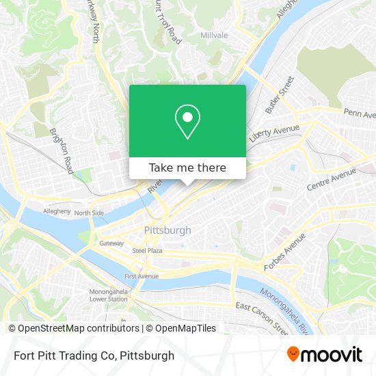 Mapa de Fort Pitt Trading Co