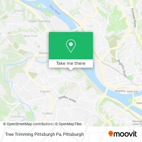 Mapa de Tree Trimming Pittsburgh Pa