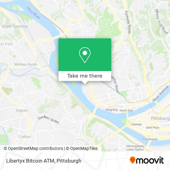 Mapa de Libertyx Bitcoin ATM